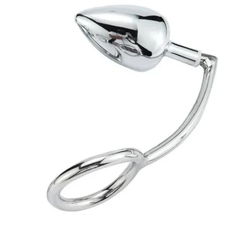 Cock DiscreetChoice 4663 with Anal Set Hook Steel Ring Stainless 0630